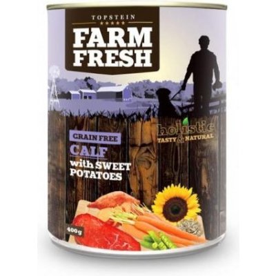 Topstein Farm Fresh Calf with Sweet Potatoes 0,8 kg – Hledejceny.cz