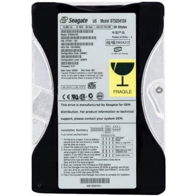 Seagate 20GB PATA IDE/ATA 3,5", ST320410A – Hledejceny.cz