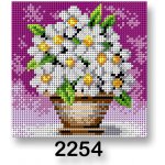 Stoklasa Vyšívací předloha 70244 2254 květiny 2 fialová 15x15cm – HobbyKompas.cz