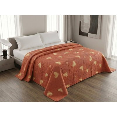 Textilomanie Přehoz na postel ORANGE HEART, růžový 170 x 210 cm – Sleviste.cz