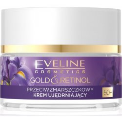 Eveline Cosmetics Gold & Retinol zpevňující krém proti vráskám 50+ 50 ml