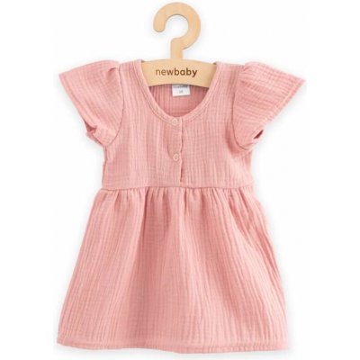 Kojenecké mušelínové šatičky pink – Zbozi.Blesk.cz