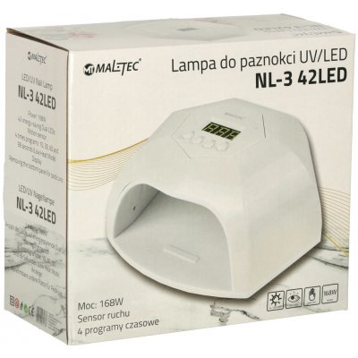 Allepaznokcie UV LED lampa NL-3 168W 42 pro manikúru a pedikúru – Hledejceny.cz