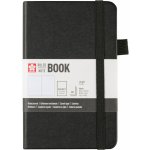 Sakura Zápisník v pevné vazbě linkovaný Black 140 g – Zboží Dáma