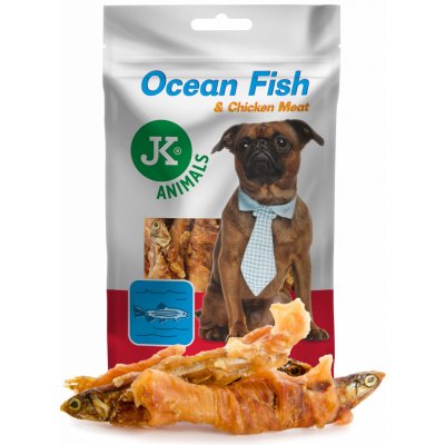 JK Animals Meat Snack ryba s kuřecím masem 80 g