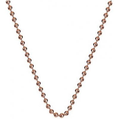 Hot Diamonds Stříbrný řetízek Emozioni Rose Gold Bead Chain 18 CH007 – Zboží Mobilmania