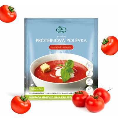 Good Nature Express Diet instantní proteinová rajčatová polévka s bazalkou na hubnutí 60 g – Hledejceny.cz