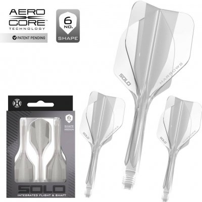 Harrows Solo průhledné integrované No6 letky a střední násadky – Sleviste.cz