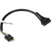 PC kabel AKYGA Adapter with cable USB 9 pin m / USB 19 pin f 20cm AK-CA-75