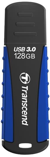 TRANSCEND Flash Disk 128GB JetFlash®810, USB 3.0 (voděodolný, nárazuvzdorný) (R:90/W:40 MB/s) černá/modrá - TS128GJF810