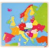 Puzzle GOKI Dřevěné Mapa Evropy 35 dílků