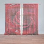 Sablio Záclony Růže: 2ks 150x250cm – Hledejceny.cz