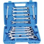 Satra Očkoploché klíče s ráčnou a kloubem, 8 - 22 mm sada 12 ks S-12FGW72 – Hledejceny.cz