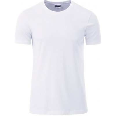 James & Nicholson Klasické tričko z biobavlny 8008 bílá