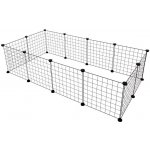 Flamingo Ohrádka na hlodavce Peter černá skladácí 140 x 35 x 35 cm 12 dílů – Zbozi.Blesk.cz