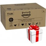Whiskas Drůbeží hostina 120 x 85 g Mokré krmivo pro dospělé kočky v želé + překvapení pro kočku – Hledejceny.cz
