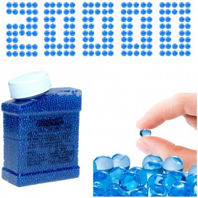 Export Hydrogelové granule pro puškohledy 20000 ks 7-8 mm modrá barva – Sleviste.cz
