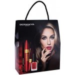 Dermacol Obsesión Volume & Lenght dámská odstín Black sada řasenka 12 ml + lak na nehty 5 Days Stay 11 ml 21 Monroe Red + tužka na oči 16H Matic 0,3 g 04 dárková sada – Zboží Mobilmania