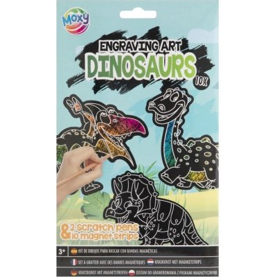 Creative Craft Group Škrabací obrázky s magnety sada dinosauři 12ks – Zboží Dáma