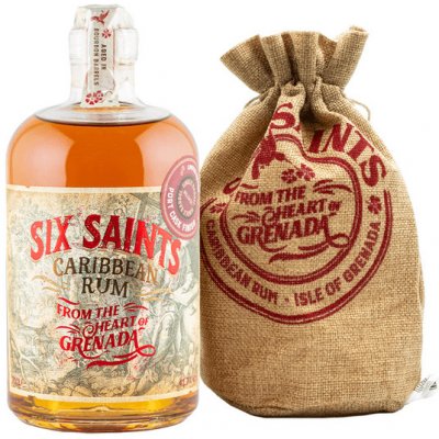 Six Saints Caribbean Port Cask Finish 41,7% 0,7 l (dárkové balení plátěný pytlík) – Zboží Mobilmania