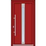OknaDvereNaMiru.cz Vchodové dveře INOX 1435 antracit 105 x 220 cm – Zboží Mobilmania