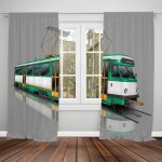 IMPAR Závěsy Tramvaj T2 – zelená (Rozměr : 140x250, Materiál: Blackout) – Hledejceny.cz