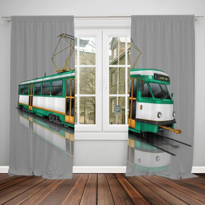 IMPAR Závěsy Tramvaj T2 – zelená (Rozměr : 140x250, Materiál: Blackout) – Hledejceny.cz