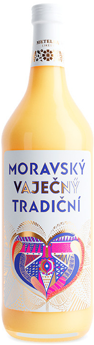 Metelka Moravský Vaječný Tradiční 14% 1 l (holá láhev)