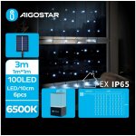 Aigostar B.V. Aigostar LED Solární vánoční řetěz 100xLED 8 funkcí 4x1m IP65 studená bílá AI0433 – Hledejceny.cz