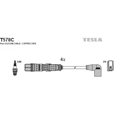 TESLA Sada kabelů pro zapalování T578C – Hledejceny.cz