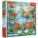Trefl 4v1 Unikátní dinosauři 28,5x20,5cm v krabici 28x28x6cm – Hledejceny.cz