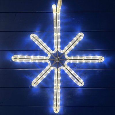 DECOLED LED světelný motiv hvězda polaris závěsná,47 x 55 cm teple bílá – Hledejceny.cz