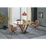 Halmar Kulatý rozkládacíl FANIS 120160 x 90 dub přírodní/černá – Zbozi.Blesk.cz