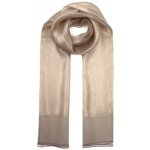 Classic bronzová šála v holubí šedé s hedvábím – Sleviste.cz