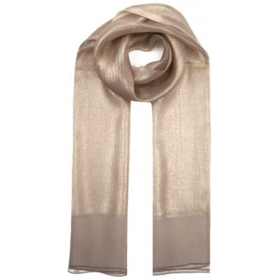 Classic bronzová šála v holubí šedé s hedvábím – Sleviste.cz