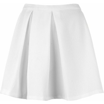 Glamorous jacquard skater skirt white