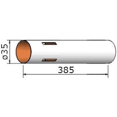 Klima Papírová trubka 35x385mm 4-drážky