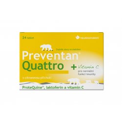 Preventan Quattro s citronovou příchutí 24 tablet