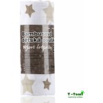 T-TOMI BIO Bambusová osuška beige stars / béžové hvězdičky – Zboží Dáma