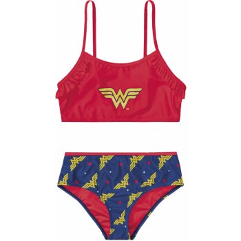 Dívčí bikiny Wonder Woman / červená