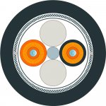 Siemens 6XV18736GT20 optické vlákno optické vlákno černý oranžový – Zboží Živě