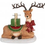 Clayre & Eef Hnědý keramický stojan pod vánoční stromeček jelen – 48x26x52 cm – Hledejceny.cz