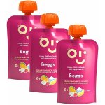 Beggs BIO Dětská rýže s jogurtem, banánem, mangem a malinami 3 x 120 g – Zboží Dáma