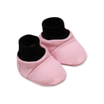Baby Nellys Botičky/ponožtičky, Little princess bavlna růžovo/černé