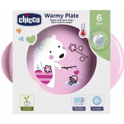 Chicco Talíř Warmy 6 m+ Růžová