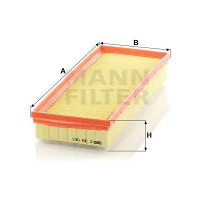 MANN FILTER Vzduchový filtr C 38 001 – Hledejceny.cz
