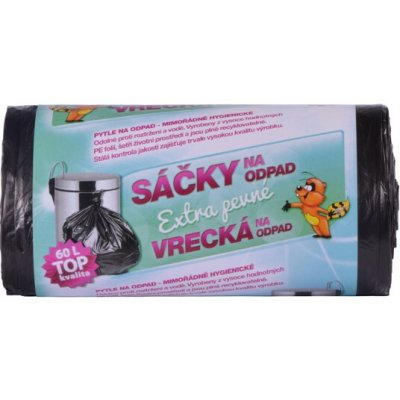 Vipor Pytle Top 60l 10µm 50ks černé extra pevné – Sleviste.cz