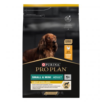 Purina Pro Plan Small & Mini Adult Light Sterilised kuře 3 kg – Sleviste.cz