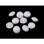 Pro Háčkování Knoflík kulatý s očkem 10 mm bílý – Sleviste.cz
