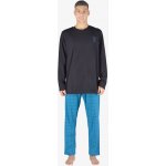 Gina 79145 pánské pyžamo dlouhé černé petrolejové – Zbozi.Blesk.cz